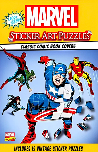 Marvel Sticker Art Puzzles Classic Comic Book Covers